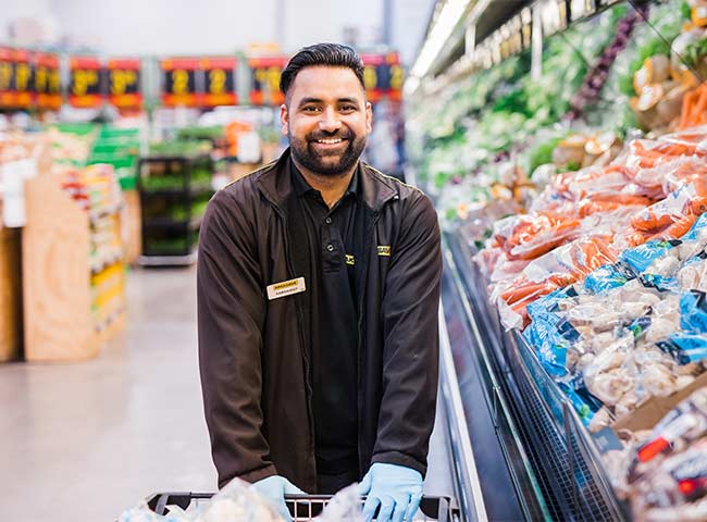 Supermarket worker